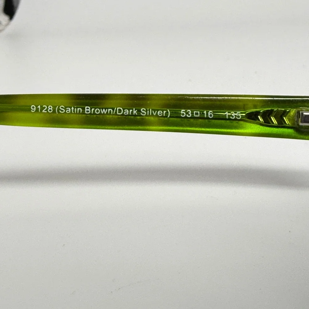 Coach HC 5033 Alyson Eyeglasses Brown Dark Silver Green Tortoise 53-16-135 22228 - Picture 5 of 7